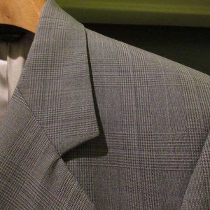 Bill Blass - Men's Suit - Olive / Tan Glen Plaid - Sz 42 + 36x32